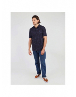 Polo napixi imprimé bleu marine homme - Oxbow