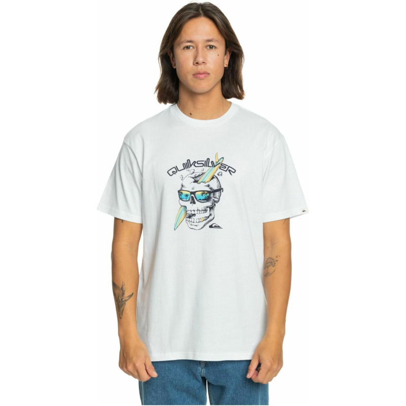 T-shirt one last surf blanc homme - Quiksilver