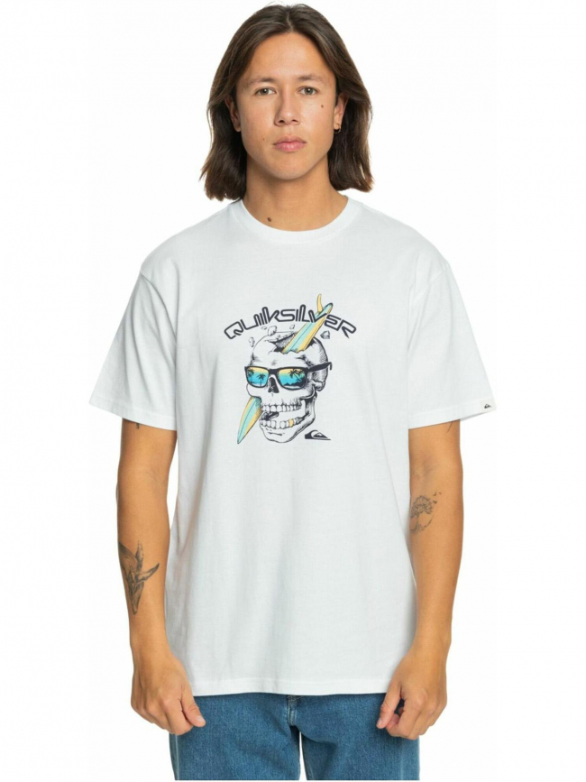 T-shirt one last surf blanc homme - Quiksilver