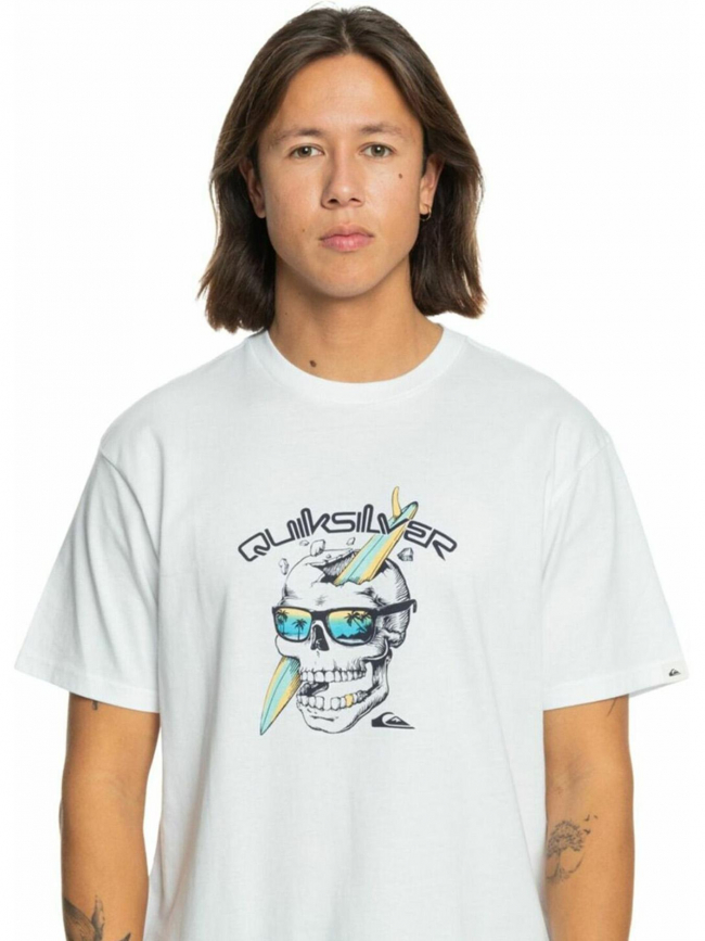 T-shirt one last surf blanc homme - Quiksilver