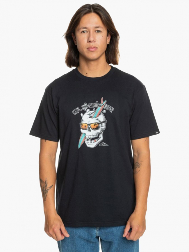 T-shirt one last surf noir homme - Quiksilver