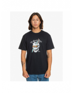 T-shirt one last surf noir homme - Quiksilver