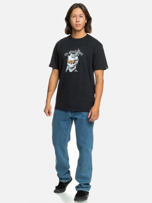 T-shirt one last surf noir homme - Quiksilver