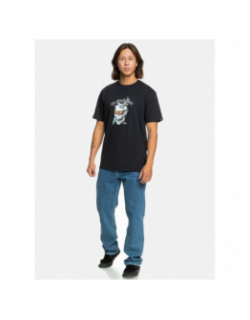 T-shirt one last surf noir homme - Quiksilver