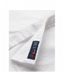 Chemise manches courtes oxford blanc homme - Superdry