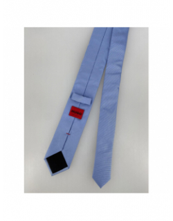 Cravate tie 6 cm rayures bleu blanc homme - Hugo