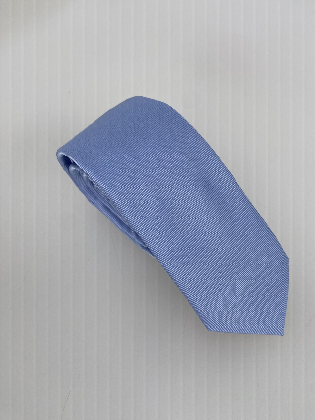 Cravate tie 6 cm rayures bleu blanc homme - Hugo