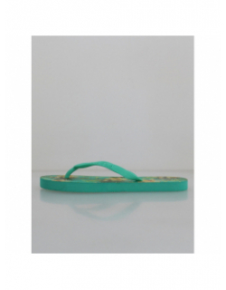 Tongs tahiti fleurs vert femme - Culture Sud