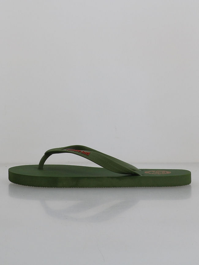 Tongs colorblock kaki homme - Culture Sud