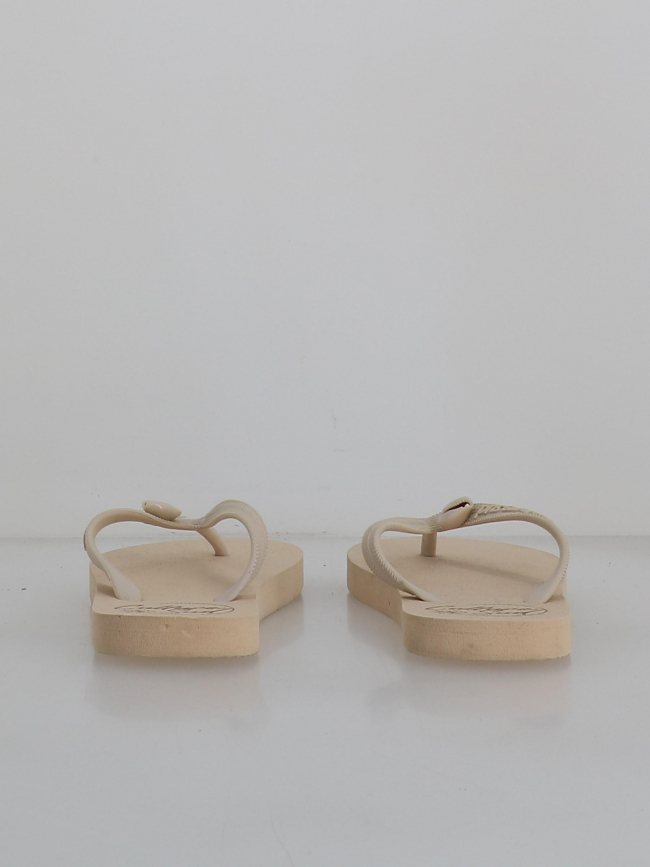 Tongs exnymphali beige femme - Culture Sud