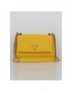 Sac bandoulière etel girlfriend satc jaune femme - Guess