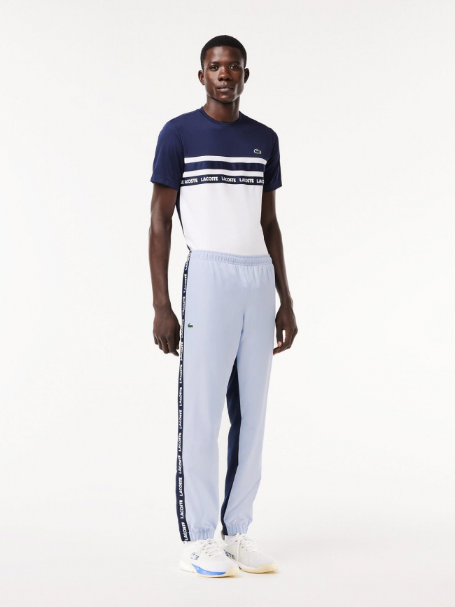 Pantalon de survêtement logo latéral bleu homme - Lacoste