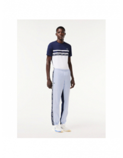 Pantalon de survêtement logo latéral bleu homme - Lacoste