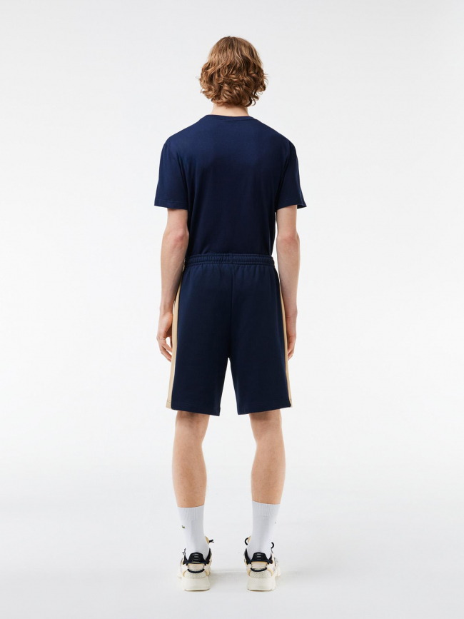 Short jogging logo latéral bleu marine homme - Lacoste