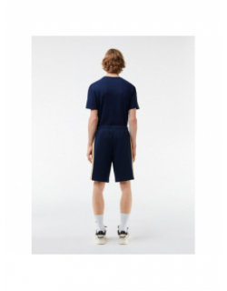 Short jogging logo latéral bleu marine homme - Lacoste