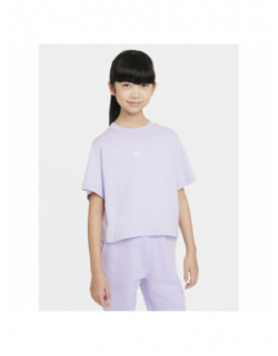 T-shirt crop nsw boxy violet fille - Nike