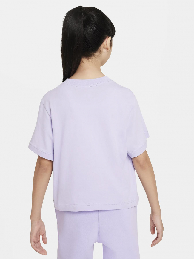 T-shirt crop nsw boxy violet fille - Nike