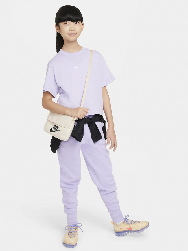 T-shirt crop nsw boxy violet fille - Nike