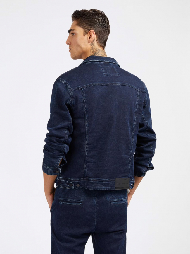 Veste en jean stretch dillon bleu foncé homme - Guess