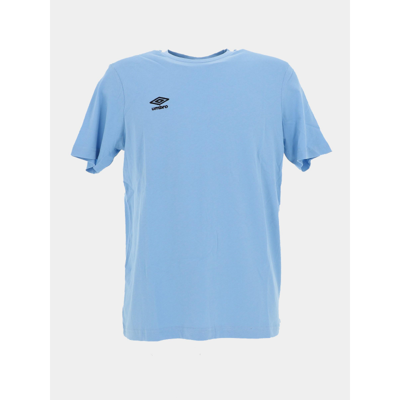 T-shirt uni logo brodé bleu clair homme - Umbro