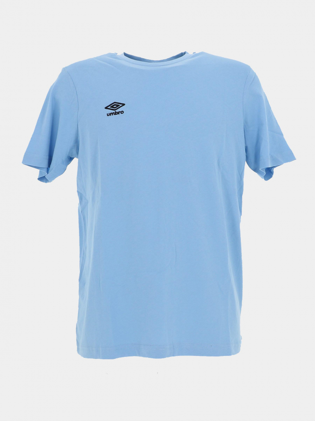 T-shirt uni logo brodé bleu clair homme - Umbro