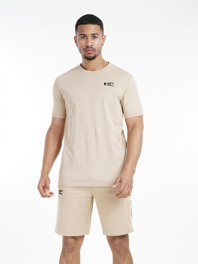 Short jogging classico beige homme - Comme Des Loups