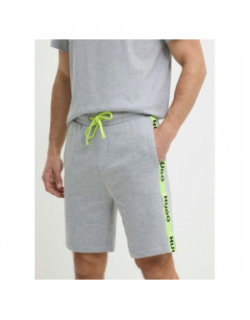 Short jogging sporty bande logo gris homme - Hugo