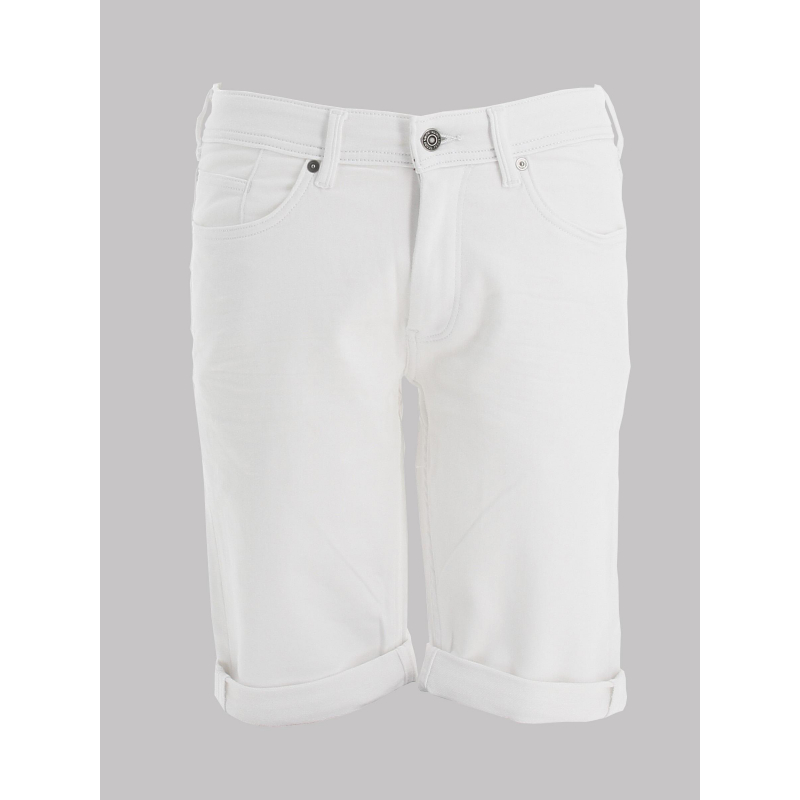 Bermuda jean scotty 3 blanc enfant - Teddy Smith