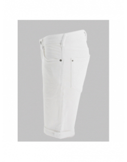 Bermuda jean scotty 3 blanc enfant - Teddy Smith