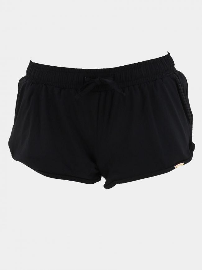 Short de bain nero uni noir femme - Grain de Sable