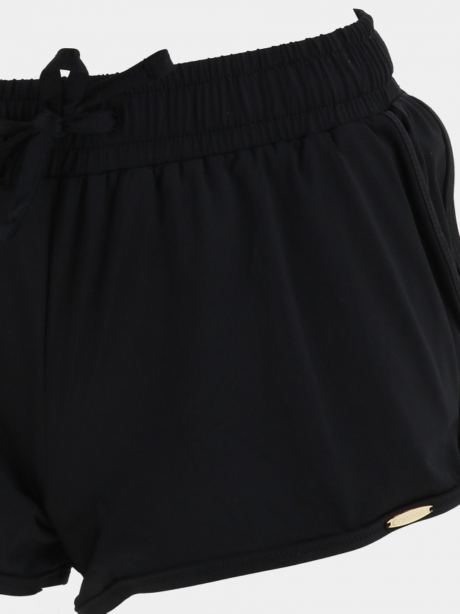 Short de bain nero uni noir femme - Grain de Sable