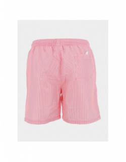 Short de bain rayé surf oslo rose homme - Lagon Bleu