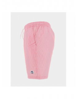 Short de bain rayé surf oslo rose homme - Lagon Bleu