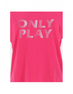 T-shirt de sport fedora loose rose femme - Only Play