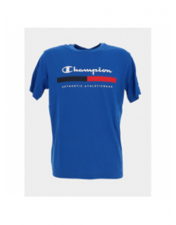 T-shirt crewneck coupe droite bleu homme - Champion