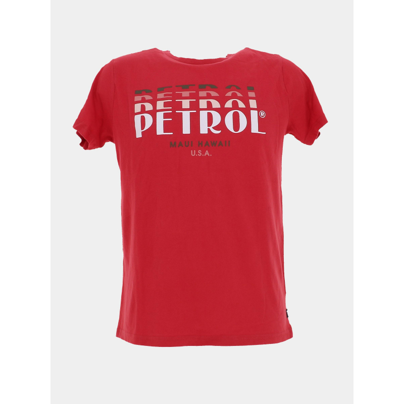 T-shirt classic imprimé rouge homme - Petrol Industries