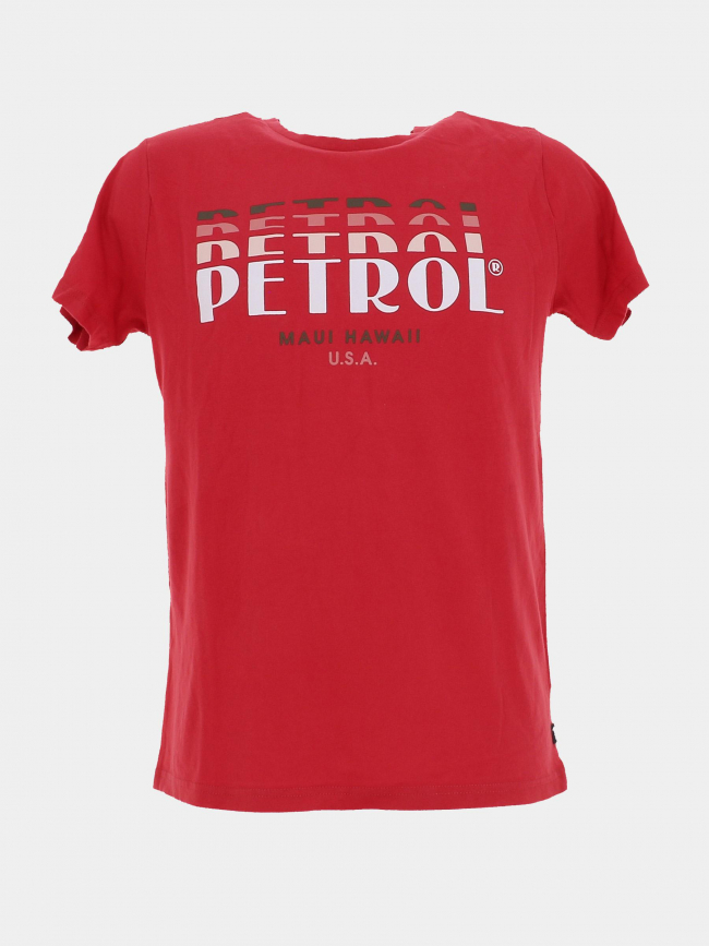 T-shirt classic imprimé rouge homme - Petrol Industries