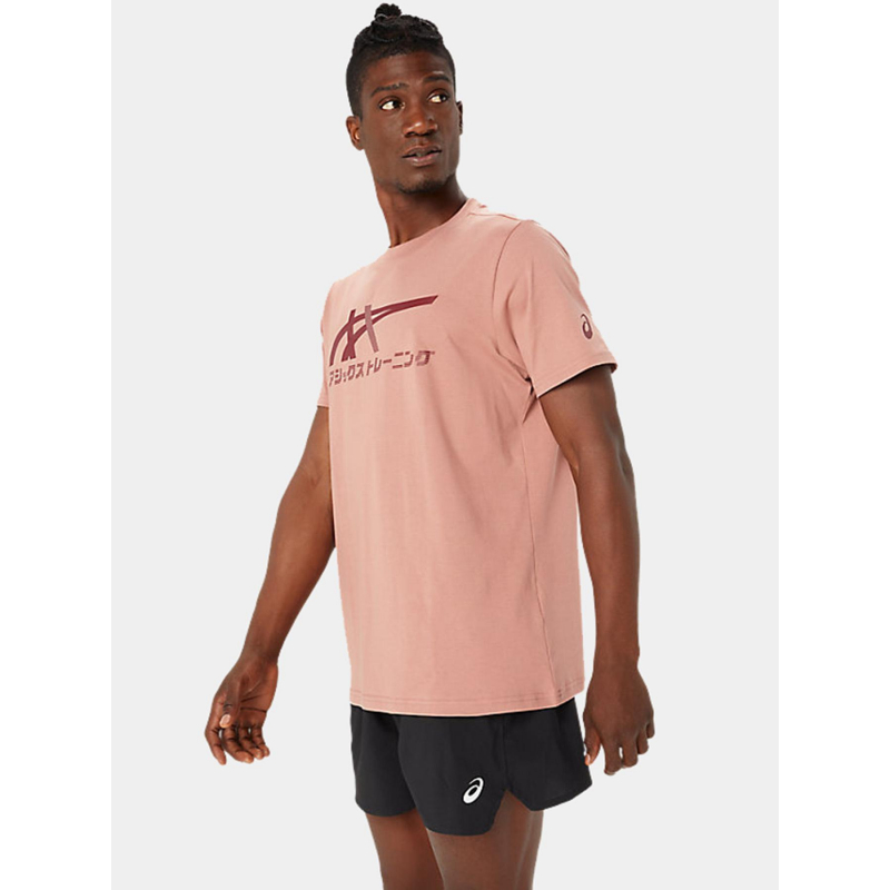 Asics Men Asics T Shirt Homme Brun Tee-shirt De Running à Manches - Main Image