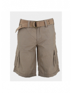 Bermuda sytro 3 ceinture intégrée beige homme - Teddy Smith