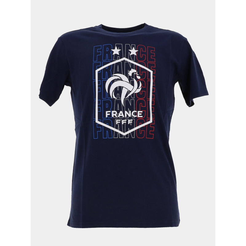 T-shirt équipe de France logo bleu marine homme - FFF