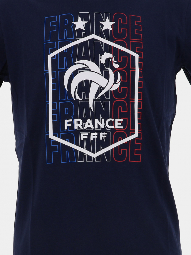 T-shirt équipe de France logo bleu marine homme - FFF