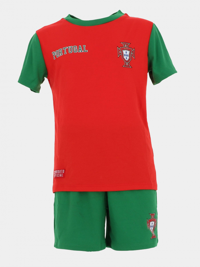 Ensemble de football portugal rouge vert enfant - Holiprom