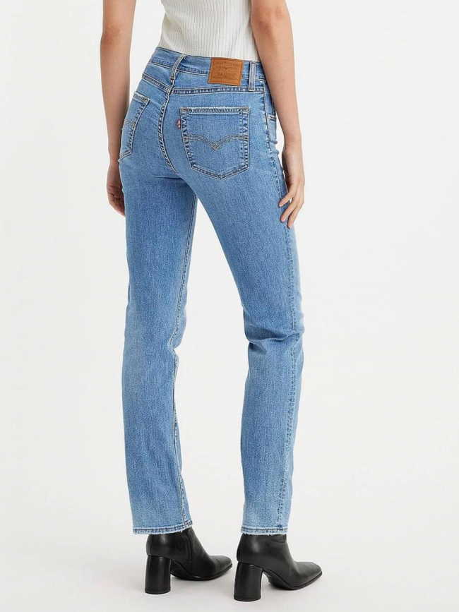 Jean droit taille haute 724 cool bleu clair femme - Levi's