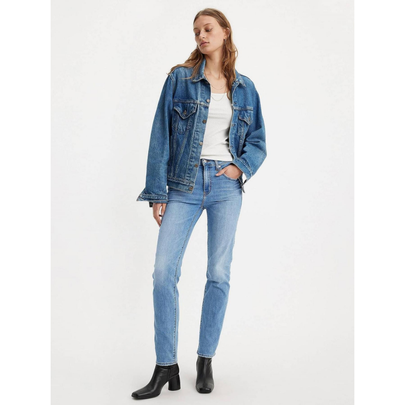Jean droit taille haute 724 cool bleu clair femme Levi's