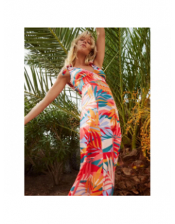 Robe longue bretelles nouées multicolore femme - Molly Bracken