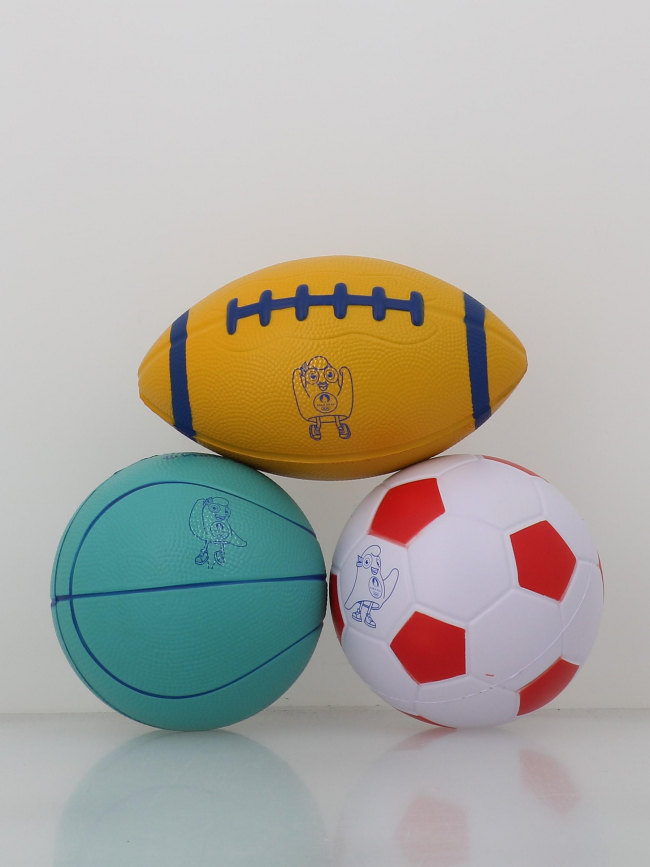 Pack 3 mini ballons mousse mascotte paris 2024 - JO24