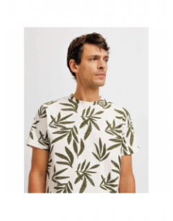 T-shirt à fleurs gafleur écru homme - Izac