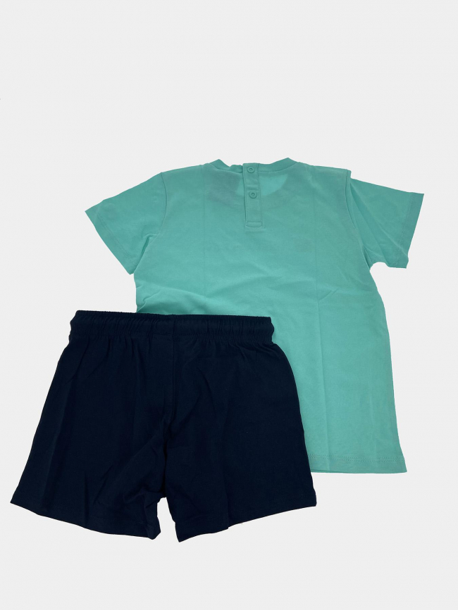 Ensemble t-shirt short bleu turquoise enfant - Champion