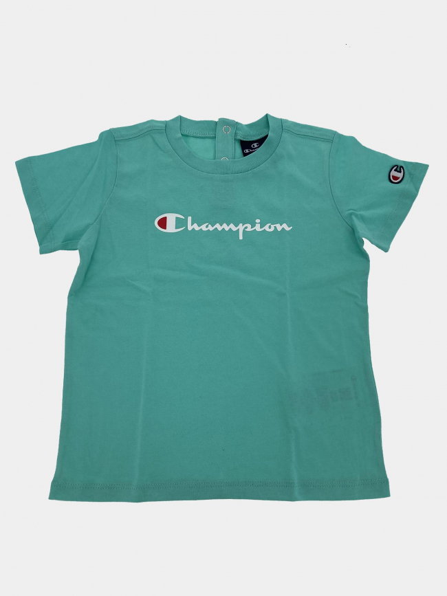 Ensemble t-shirt short bleu turquoise enfant - Champion