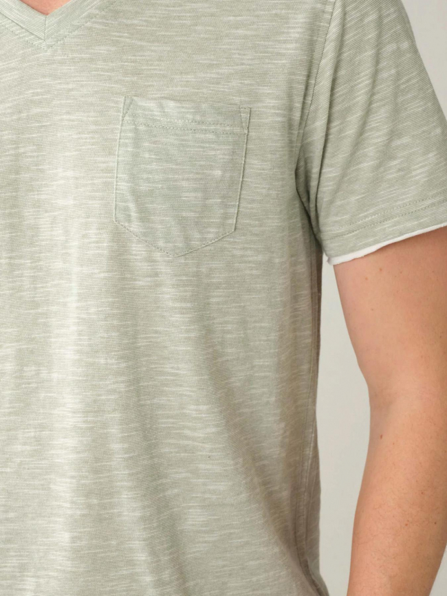 T-shirt manches courtes unlock vert d'eau homme - Deeluxe